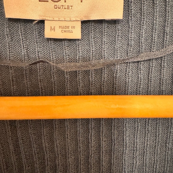 Loft Long Blue Ribbed Cardigan - Picture 4 of 5